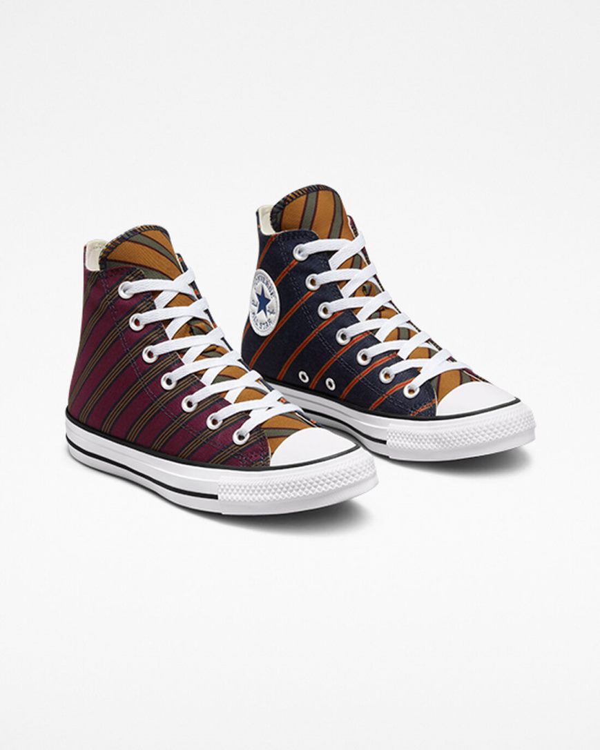 Dámské Boty Vysoké Converse Chuck Taylor All Star Twisted Classics Tmavě Vínové | CZ OBQT45